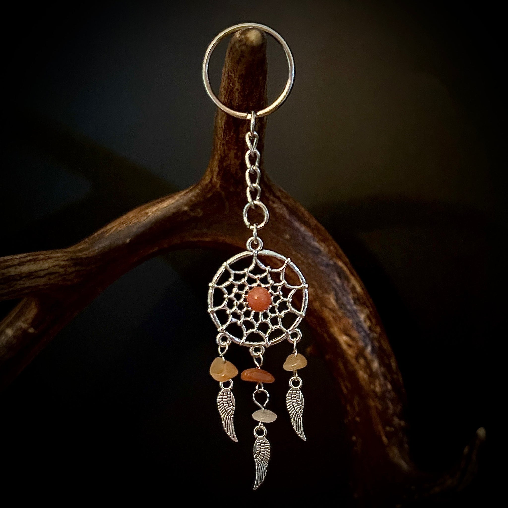 Porte clé capteur de rêves. PLUSIEURS CHOIX DE COULEURS. (LIVRAISON INCLUSE DANS LE PRIX)