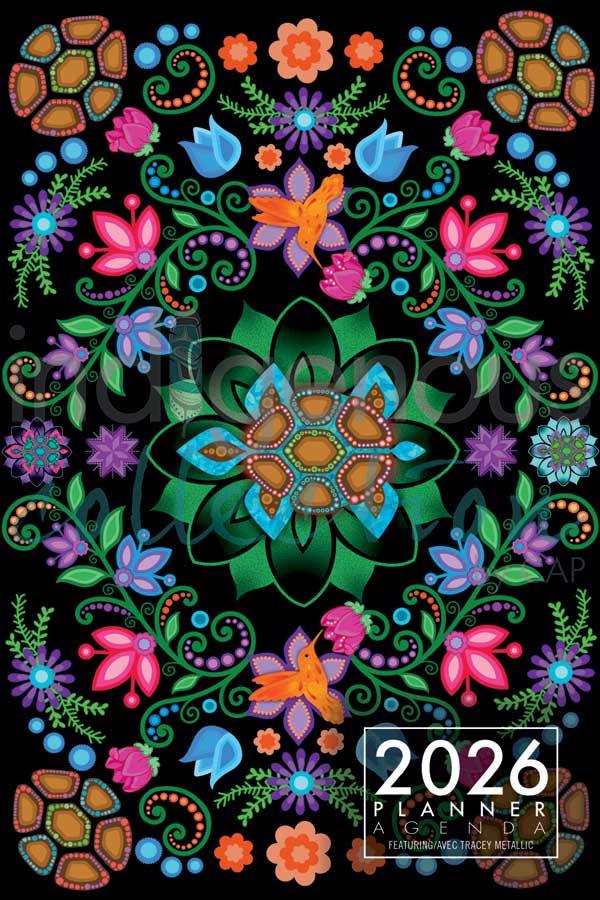 AGENDA hebdomadaire, anglais/français. -Infini-. ARTISTE. Métallique, Tracey. *L'artiste ou le titulaire des droits d'auteur a perçu des redevances pour la vente de ce produit. Conçu au Canada.
