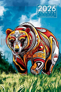 AGENDA hebdomadaire, anglais/français. -L'esprit De l'ours- ARTISTE. White, Stéphanie *L'artiste ou le titulaire des droits d'auteur a perçu des redevances pour la vente de ce produit. Conçu au Canada.
