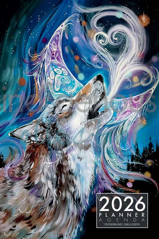AGENDA hebdomadaire, anglais/français. -Lune Du Loup- ARTISTE. Joseph, Carla *L'artiste ou le titulaire des droits d'auteur a perçu des redevances pour la vente de ce produit. Conçu au Canada.