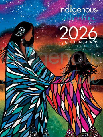 CALENDRIER 2026 anglais/français. -ARTISTE. Albert, Betty  *L'artiste ou le titulaire des droits d'auteur a perçu des redevances pour la vente de ce produit. Conçu au Canada.