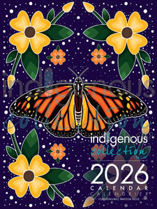 CALENDRIER 2026 anglais/français. -ARTISTE. Indoe, Marissa   *L'artiste ou le titulaire des droits d'auteur a perçu des redevances pour la vente de ce produit. Conçu au Canada.
