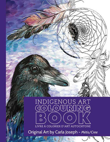 Livre à colorier autochtone de l'artiste Crie, Carla-Joseph(Pour enfants et adultes) * (LIVRAISON GRATUITE!)